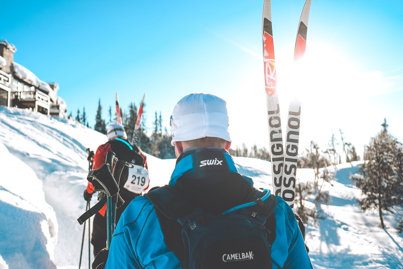 nature, two, sunlight, human, people, portrait, mountain, men, skiing, snow, 4K, ice, outdoors, cold temperature, sky, day, real people, clothing, lifestyles
