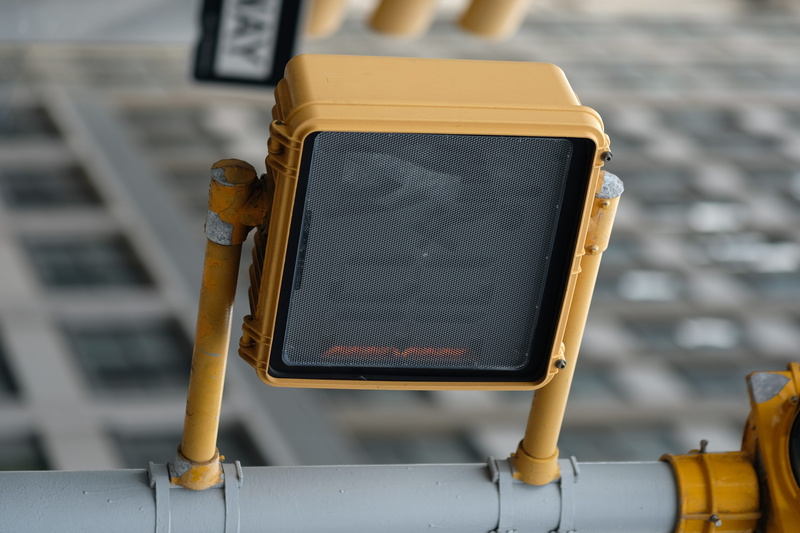security, school bus, connection, traffic light, electronics, pipeline, day, wire, vehicle, bus, equipment, private mailbox, no people, wireless technology