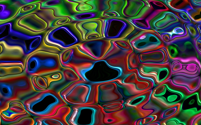 red, colorful, graphics, abstract, green, blue, trippy, 1080P