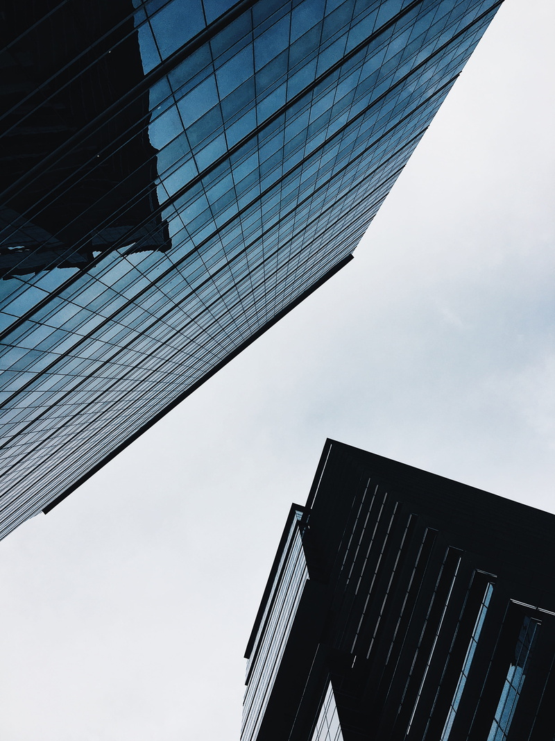 office building exterior, city, queenstown, no people, built structure, singapore, tall - high, day, financial district, sky, minimalism, clean, leading lines