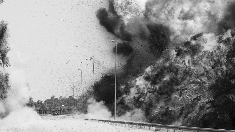 1080P, smoke - physical structure, built structure, environment, pollution, dust, destruction, sign, nature, architecture, glass - material, military explosion vietnam war napalm