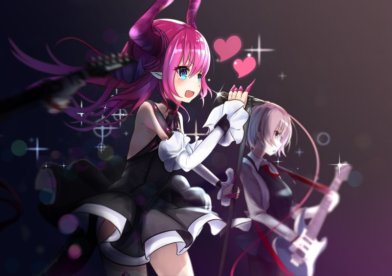 Shielder (Fate/Grand Order), 1080P, Fate Series, Fate/Grand Order, Elizabeth (Fate/Extella: The Umbral Star), Mashu Kyrielight, Lancer (Fate/Extra CCC