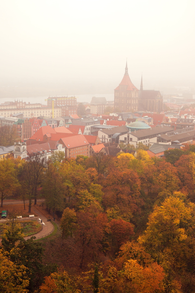 townscape, 5K, residential district, town center, landscape, mecklenburg-western pomerania, architecture, view, cityscape, trees, high angle view, city