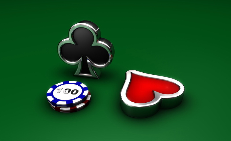 chips, blue, geometric shape, three objects, indoors, leisure games, cut out, Artistic, Royal, copy space, red, silver colored, shape, green background