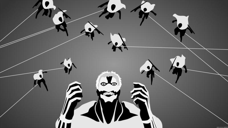 Armored Titan, Black and White, 8K, Anime, Minimalist, Attack On Titan