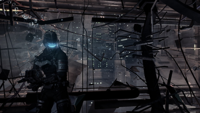 station, suit, art, 1080P, games, pulse, x, cities, aircraft, space, armor, dead, hd, Video Games, Guns, rifle, titan, video