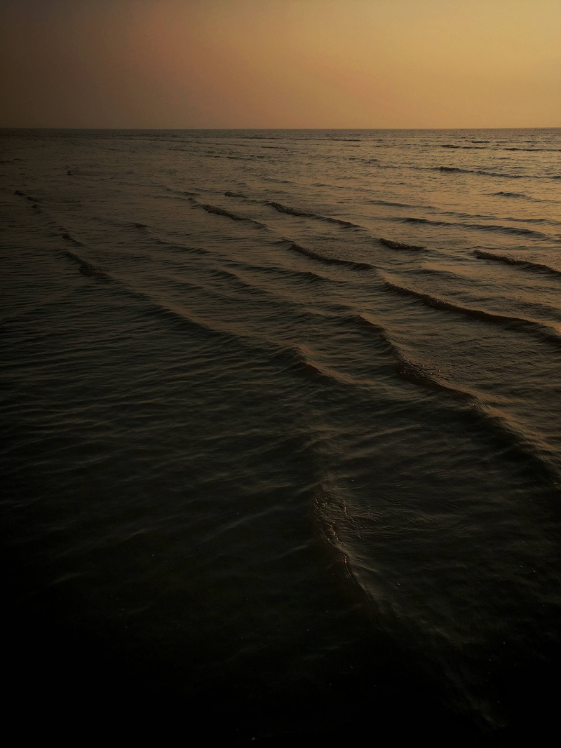 nature, sharp, calm, beauty in nature, contemplation, beautiful, dusk, chill, sky, no people, wet, akshi, beach, tides, idyllic, india, tranquility, motion