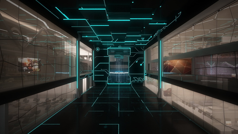 science, technology, space, sci fi, 1080P, monitors, room, futuristic, staley, line, computer