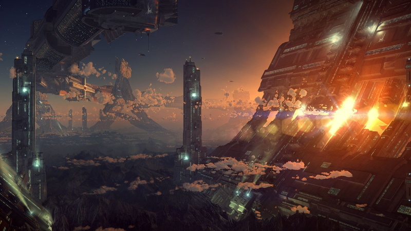 futuristic, technology, science fiction, futuristic city, world, digital art, 1080P
