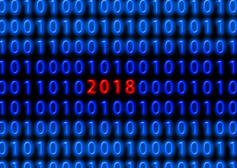 connection, blue, number, communication, numbers, technology, black background, New Year, 2018 (Year), no people, alphabet, western script, computer, data