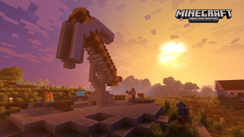 screenshot, Minecraft 4k edition, 4K, xBox One X, E3 2017