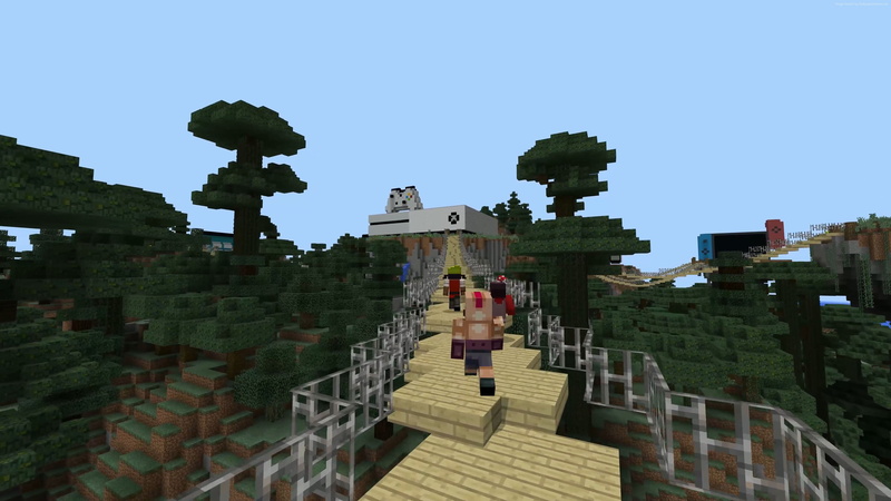 E3 2017, xBox One X, Minecraft 4k edition, 4K, screenshot