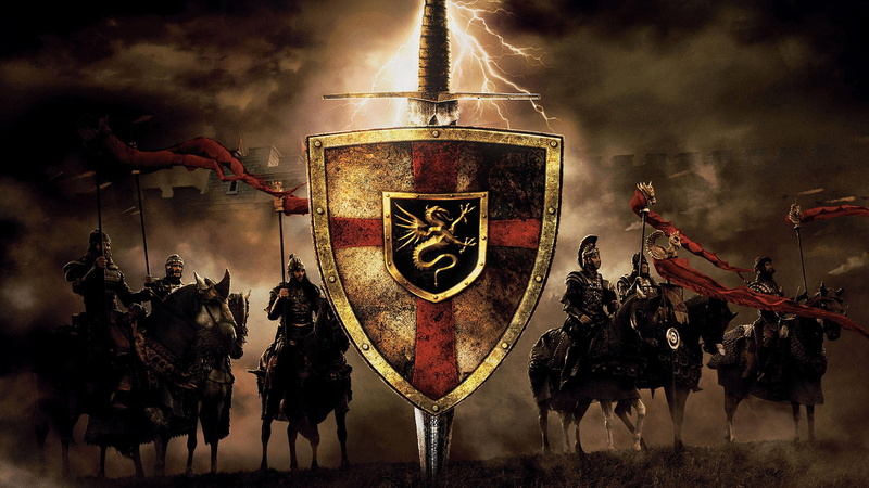 government, medieval, conflict, smoke - physical structure, outdoors, suit of armor, king arthur, weapon, religion, people, spirituality, aggression, history