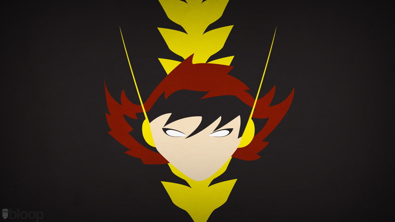 OSA, 1080P, minimalism, Marvel Comics, The Wasp, blo0p, Janet van Dyne