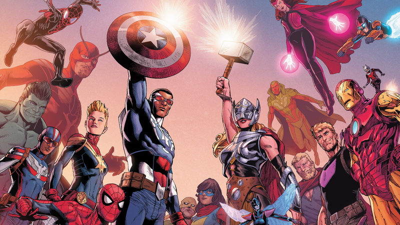 Scarlet Witch, Comics, Spider-Man, Captain America, Thor, Hulk, Ant-Man, 2K, Vision (Marvel Comics), Marvel Comics, Iron Man, Nova (Marvel Comics)