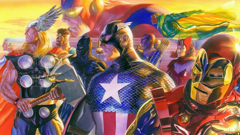 history, indoors, male likeness, Marvel Comics, 1080P, creativity, Iron Man, representation, Thor, human representation, uniform, Vision (Marvel Comics)