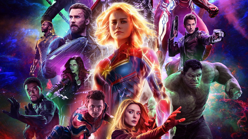 Captain Marvel, The Avengers, 1080P, Star Lord, Scarlet Witch, Falcon (Marvel Comics), Hulk, Black Panther (Marvel Comics), Spider-Man, Captain America