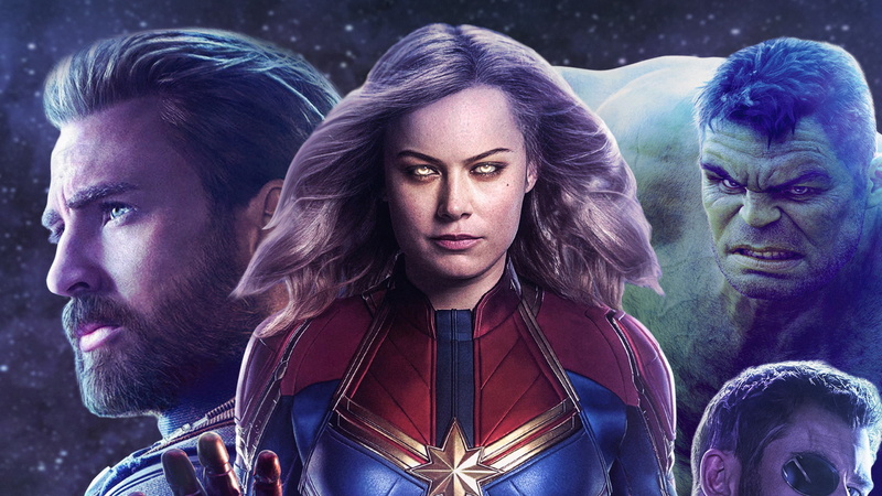 Movie, Hulk, Captain Marvel, Brie Larson, 1080P, Captain America, Chris Evans, Avengers 4