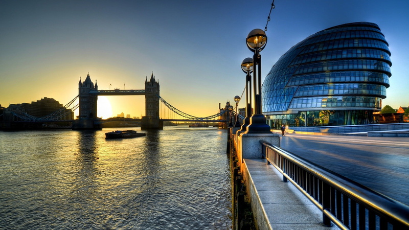 nature, cityscape, bridge, office building exterior, coast, outdoors, bridge - man made structure, sunset, buildings, scenic, travel, river, landmark, suspension bridge