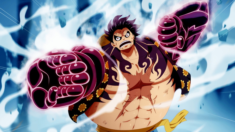 4K, Monkey D. Luffy, Gear Fourth, One Piece