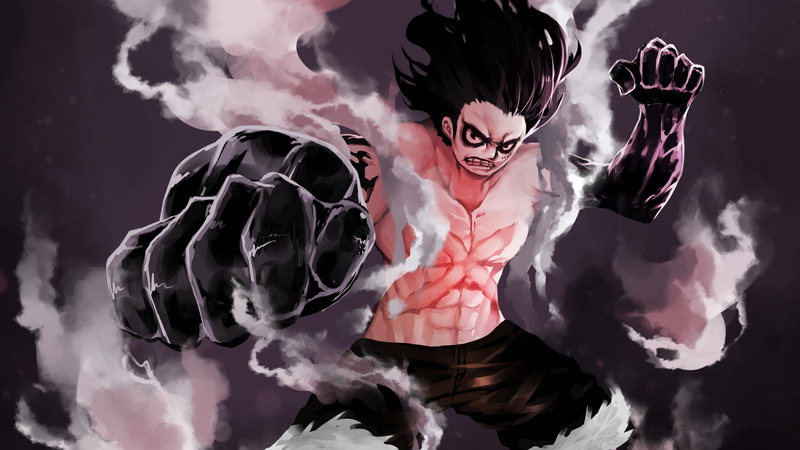 Monkey D. Luffy, One Piece, 4K, Gear Fourth