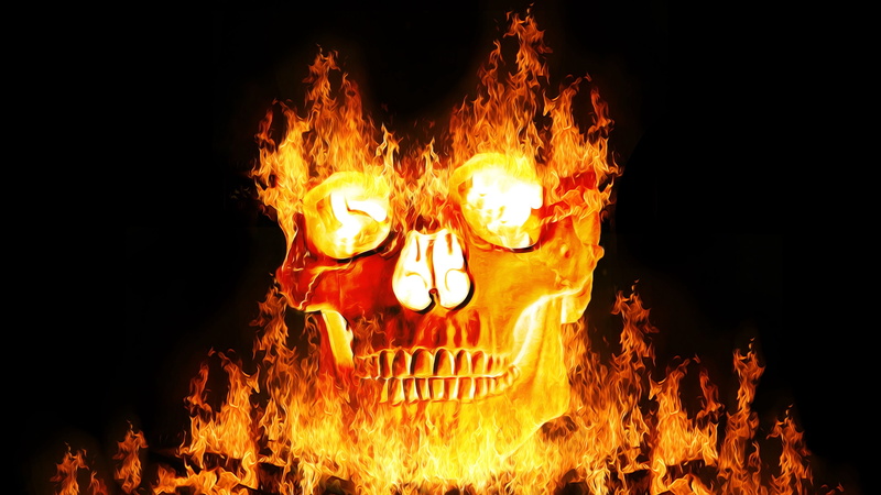 glowing, nature, blurred motion, communication, sign, fire - natural phenomenon, yellow, skull, heat - temperature, occult, burn, burning, bonfire, fire