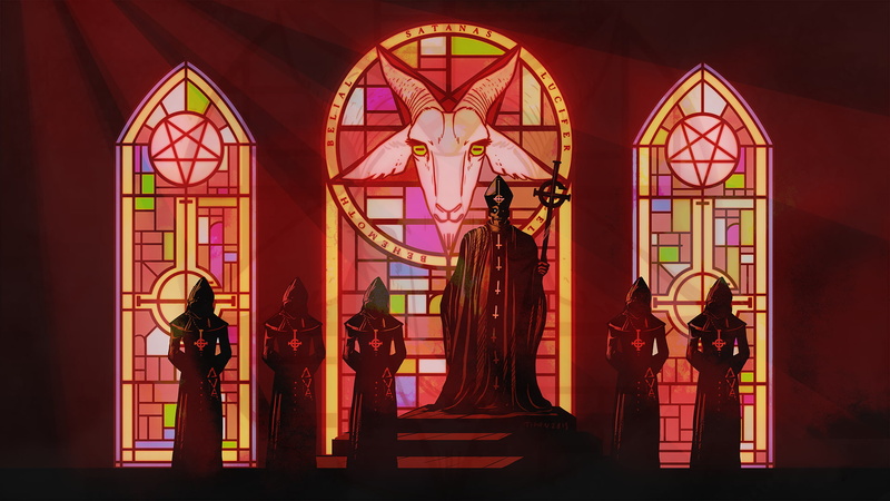 Hard Rock, Band (Music), Pentagram, Ghost B.C., Dark, Occult, 1080P, Heavy Metal