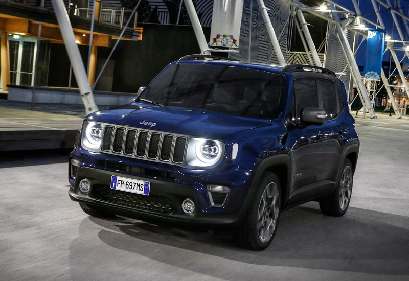 headlight, 720P, jeep, land vehicle, renegade, transportation, built structure, day, outdoors, parking, no people, stationary, mode of transportation