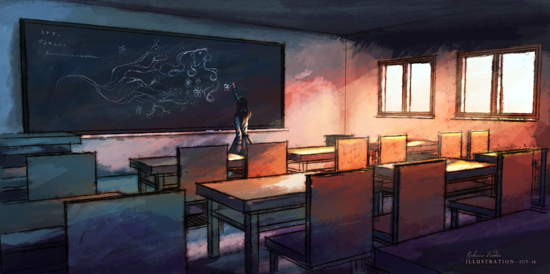 fan art, artwork, indoors, digital art, Rebecca Frödén, 1080P, women indoors, ArtStation, women, digital painting, young woman