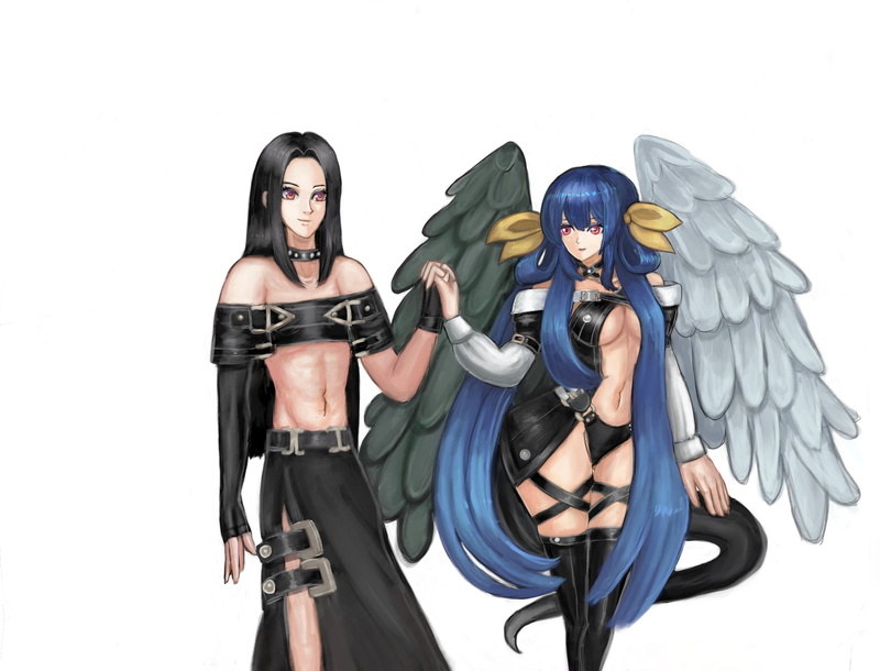 Dizzy (Guilty Gear), Guilty gear strive, Guilty Gear XX, Guilty Gear, anime girl with wings, anime girls, Testament (guilty gear), 1080P, blue hair