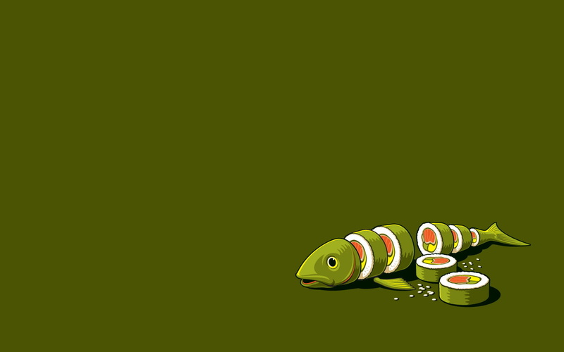 food, sushi, oriental, seafood, threadless, minimalistic, vectors, 720P, japanese, funny, fish, asian