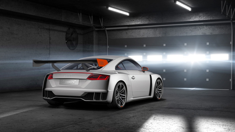 colored, Audi TT, garage, sedan, indoors, red, lighting equipment, concept cars, headlight, luxury, silver, sports car, parking garage, transportation