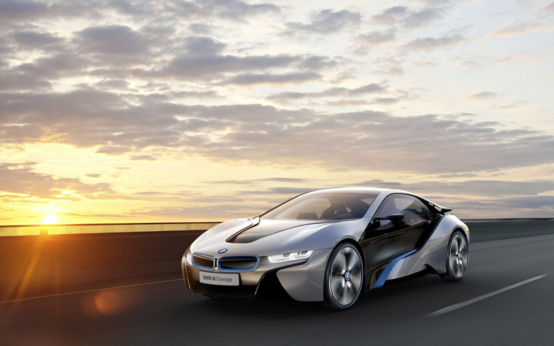 concept, sunset, BMW Concept, BMW i8 Concept, BMW Concept Car, 2K, bmw