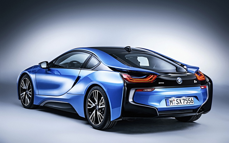 blue, blue car, 2015, cool, bmw i8, car, 1080P, bmw