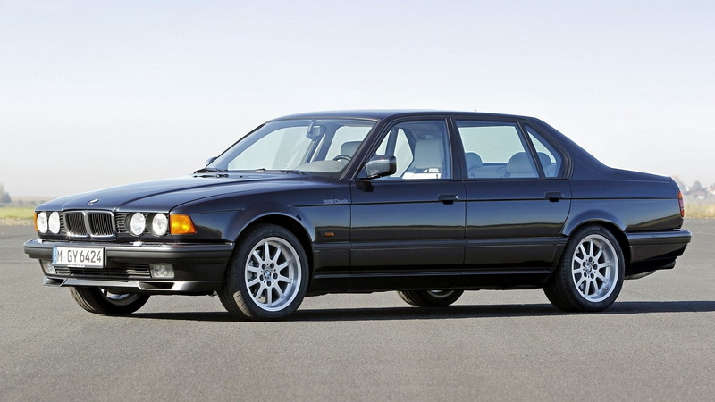 Sedan, Full-Size Car, Black Car, BMW 750iL, Luxury Car, Car, BMW 7 Series, Old Car, 1080P, BMW