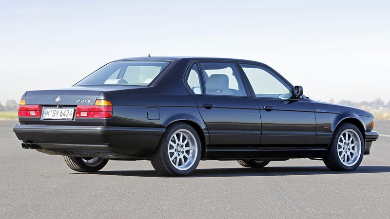 Black Car, Old Car, Full-Size Car, Sedan, Luxury Car, BMW 7 Series, BMW, 1080P, BMW 750iL, Car