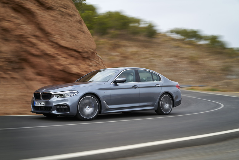 5, M Sport, 540i, 5-series, asphalt, four-door, 4K, speed, sedan, G30, movement, grey, BMW, 2017