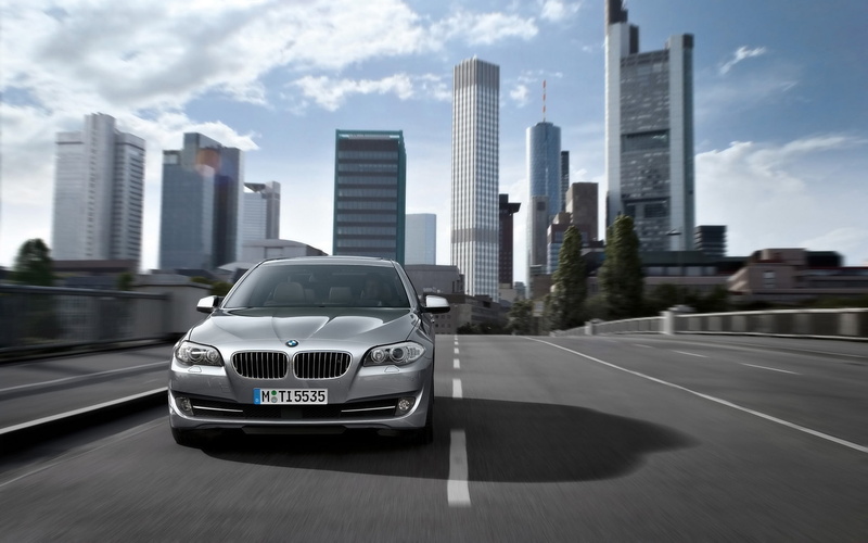 bmw, car, front, BMW 5 Series, series, 1080P, gray, sedan