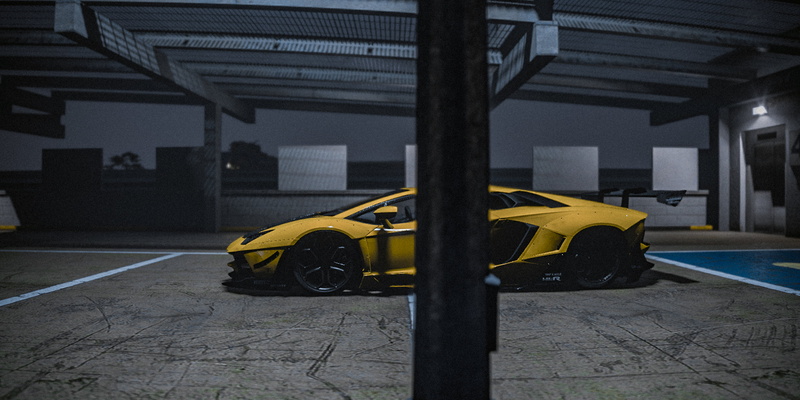 4K, car, Super Car, Grand Theft Auto V, LP-700, Lamborghini, yellow, cinematic