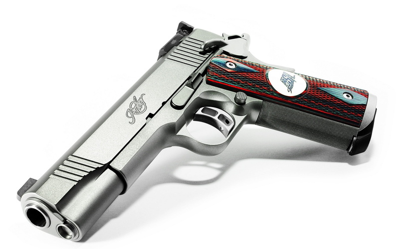 2K, no people, .45 ACP, indoors, metal, weapon, gun, crime, 1911, aggression, handgun, social issues, violence, security, close-up, studio shot, warning sign