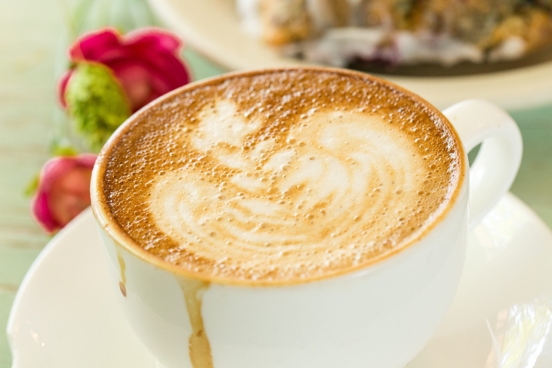 baked, still life, coffee - drink, great falls, food and drink, 5K, cappuccino, flower, drink, coffee cup, coffee, crockery, latte, scone, mug, no people