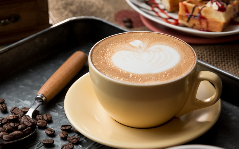 backgrounds, cafe, espresso, food and drink, still life, cinnamon, cappuccino, caffeine, roasted, morning, wood - Material, drink, milk, coffee - Drink