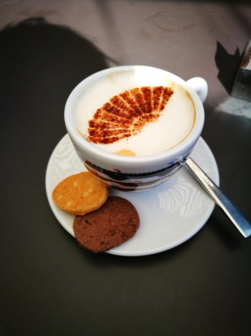 high angle view, no people, crockery, coffee lover, indoors, hot drink, temptation, coffee cup, cup, Coffee, Cookie, saucer, sugar, coffee - drink, morning
