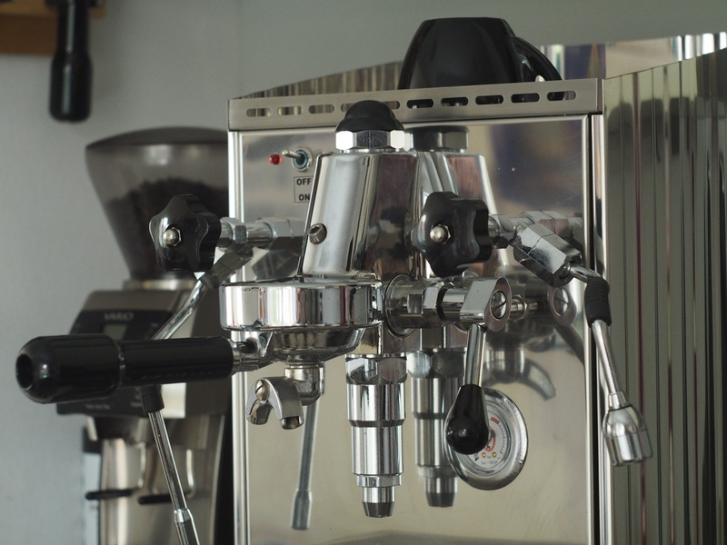 indoors, machine, food and drink, machinery, coffee lovers, steel, crema, delicious, breakfast, aroma, cafe, making, siebträgermaschine, preparing coffee