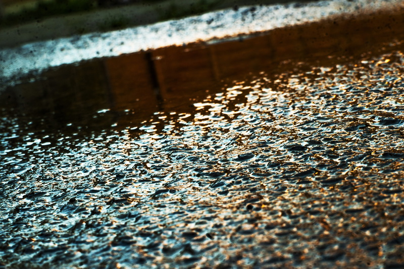 full frame, no people, rain, city, run-down, tap, 5K, road, wet, transportation, close-up, backgrounds, texture, concrete, pattern, high angle view, nature