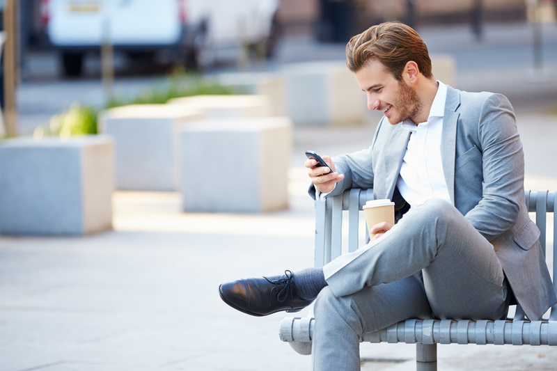 connection, success, males, smiling, male Beauty, formalwear, people, focus, handsome, mobile Phone, cheerful, happiness, entrepreneur, urban Scene, professional Occupation
