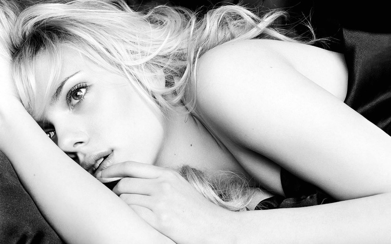 1080P, monochrome, actress, Scarlett Johansson, women