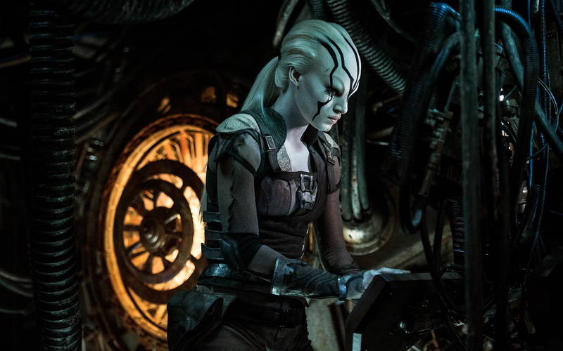 Movies, 2K, movie, sculpture, beyond, craft, statue, male likeness, wheel, woman, stills, wearing, star trek beyond, building, belief, no people