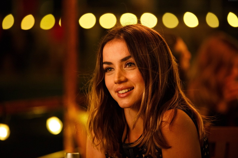 beauty, portrait, bar - drink establishment, adult, Overdrive (Movie), arts culture and entertainment, young women, smiling, Actresses, long hair, brown hair