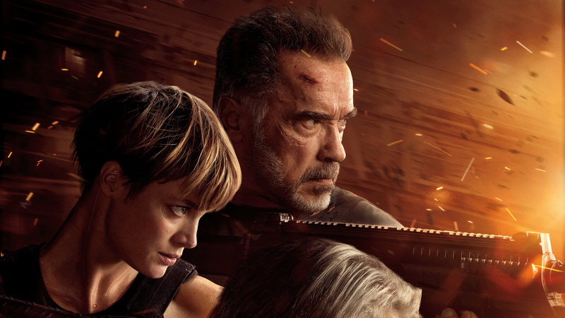 Terminator: Dark Fate, 2K, Arnold Schwarzenegger, Terminator, Mackenzie Davis